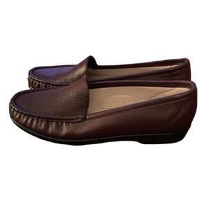 SAS Tripad‎ 7.5N Brown Leather Comfort Shoes Loafers Narrow